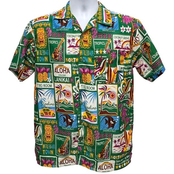 Waikiki Creations Other - Vintage Waikiki Creations Shirt Mens S Hawaiian Aloha Vacation Button Up PRINT